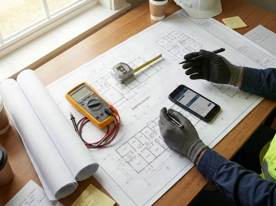 Inspección técnica de obra: planos e instrumentos de medición